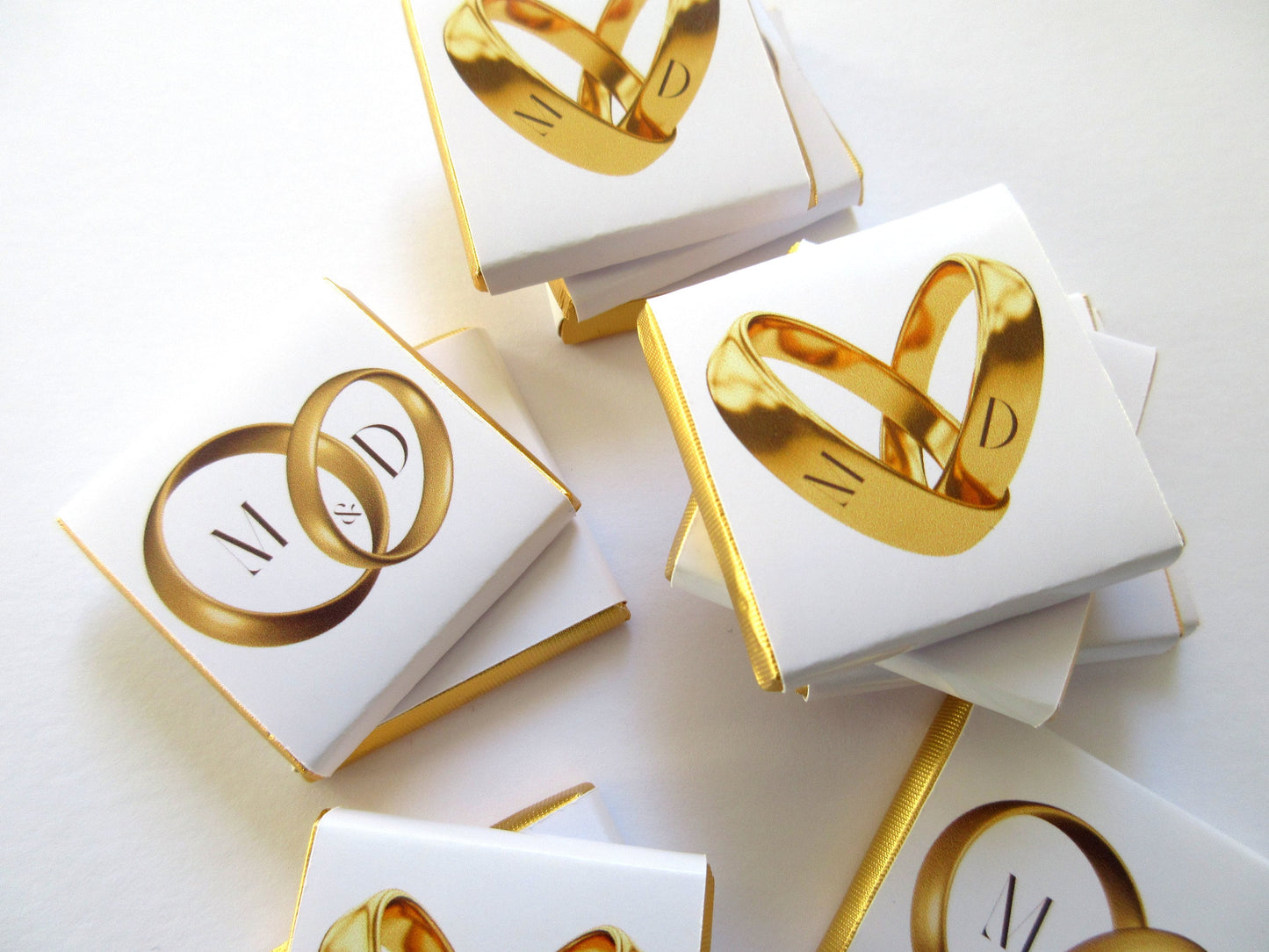 Personalized Engagement Chocolate Favours β Wedding Rings Design, Wedding Favours for Guests (Pack of 25)