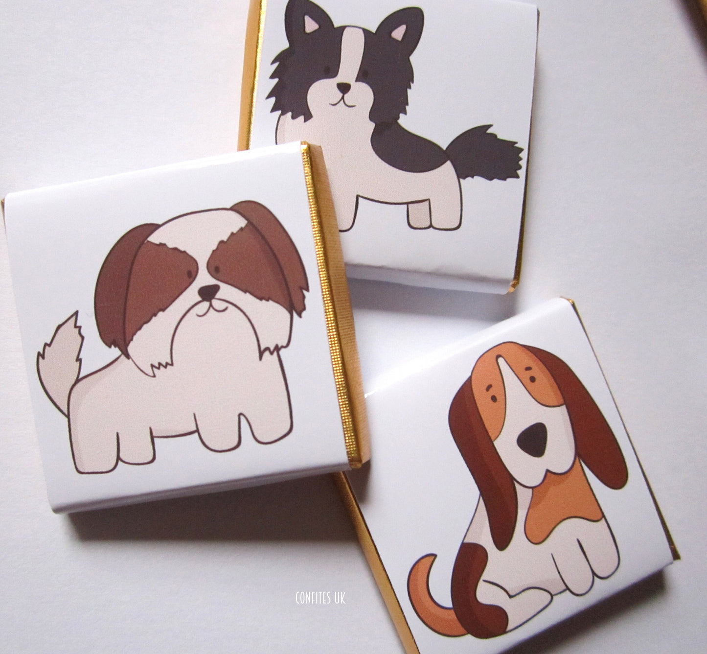 Personalized Pet Dogs Chocolate Favours – Dog’s Birthday Party Favours for Little Dogs (Pack of 25)