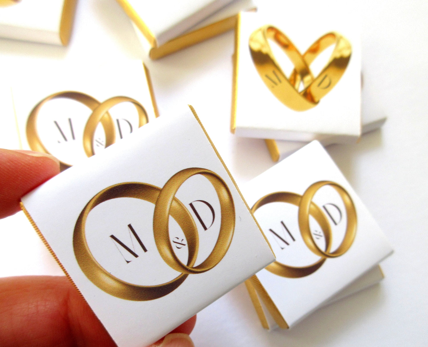 Personalized Engagement Chocolate Favours β Wedding Rings Design, Wedding Favours for Guests (Pack of 25)