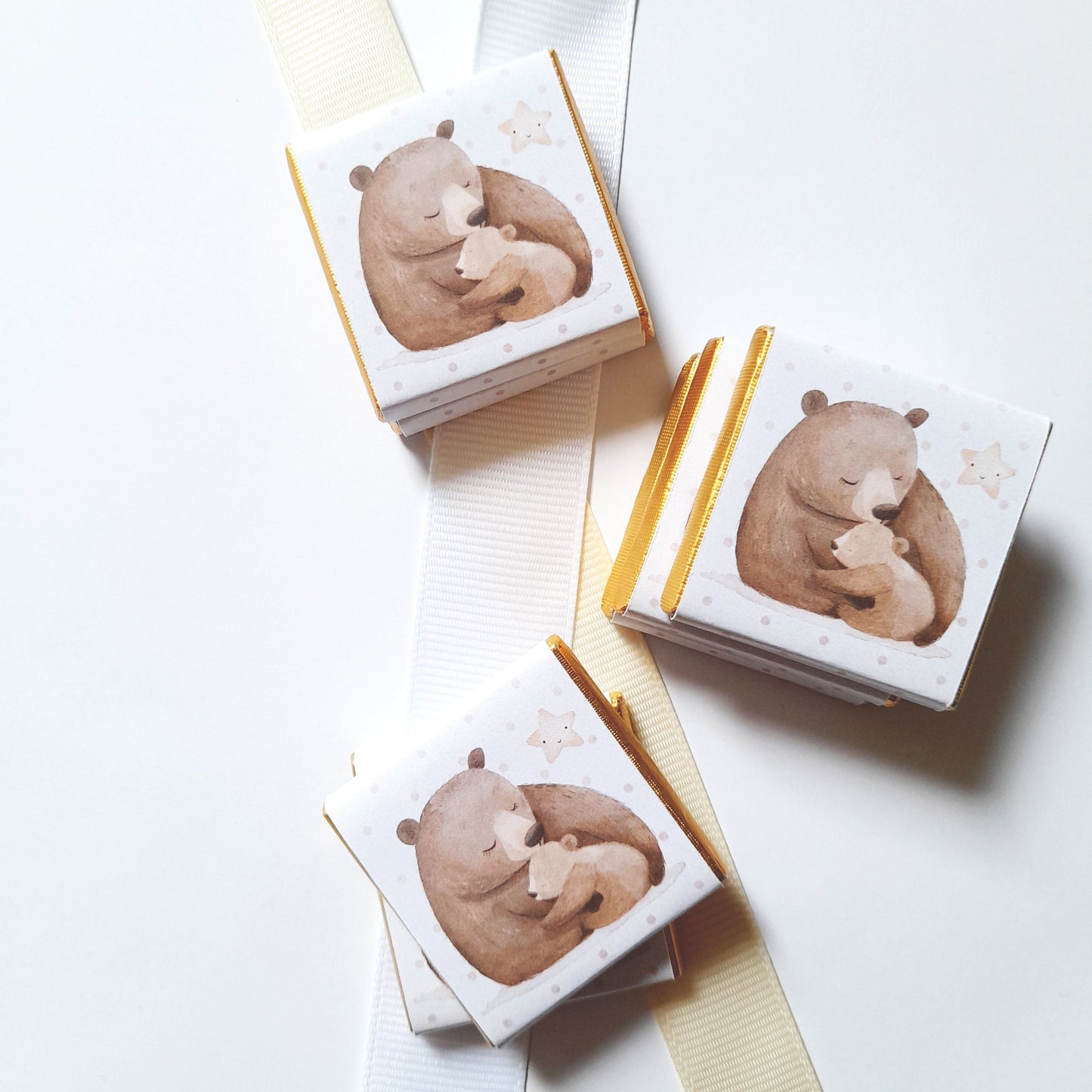 Personalized Baby Shower Chocolate Favours – Mama Bear Party Bag Fillers (Pack of 25)