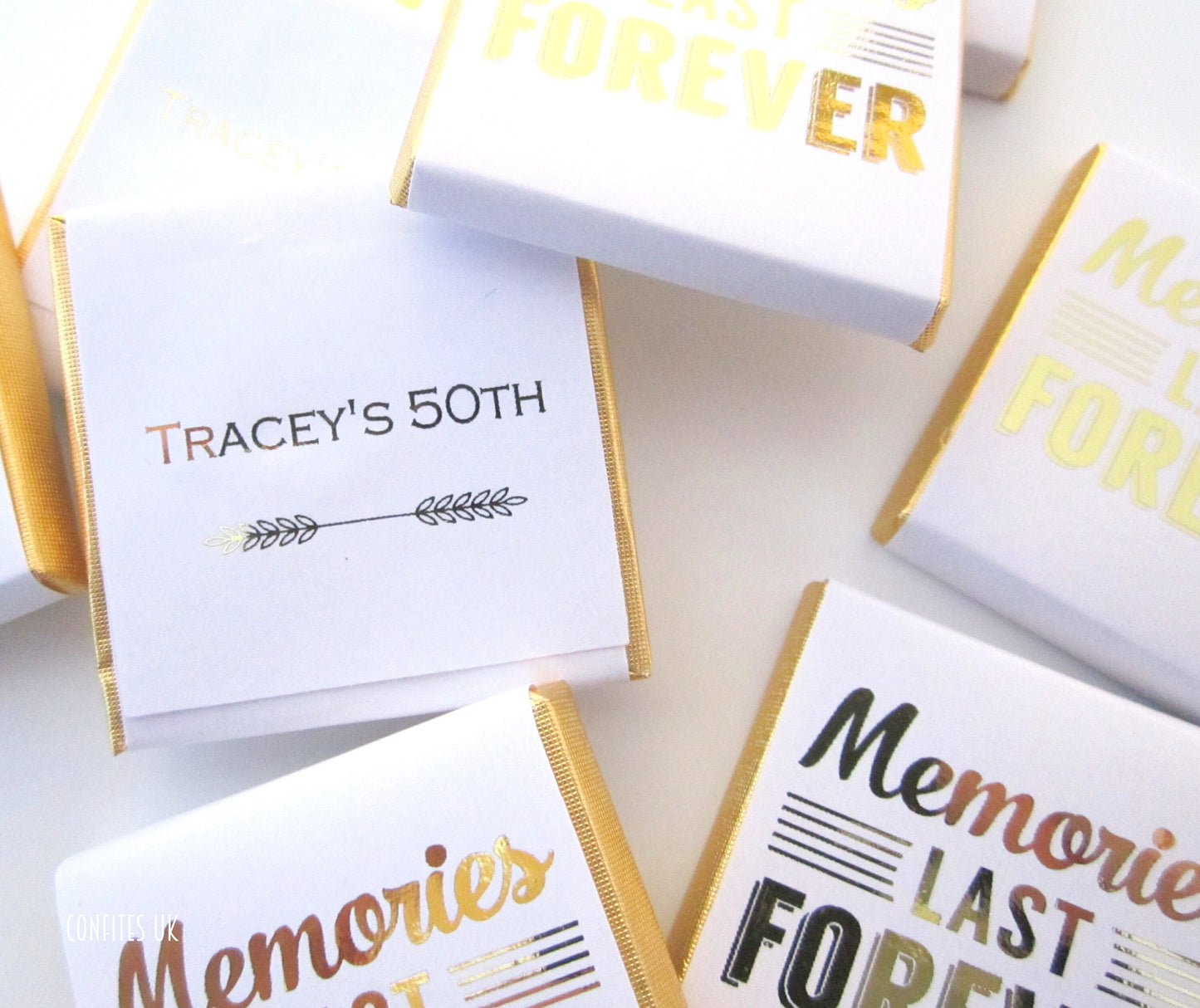 Personalized Memories Chocolate Favours – Funeral Party Favours & Guest Treats (Pack of 25)