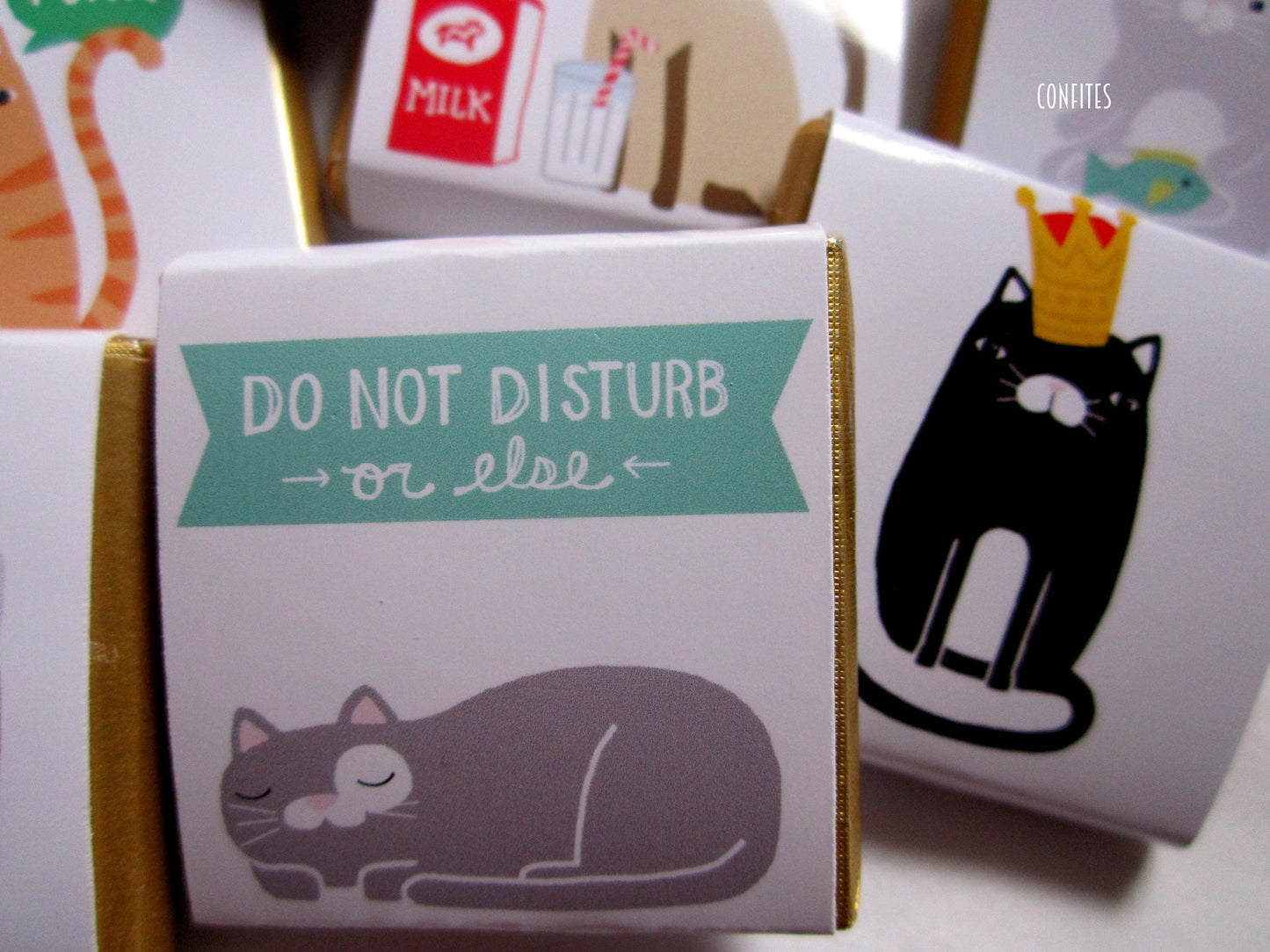 Playful Cat Birthday Chocolate Favours – Pack of 25