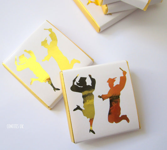 Graduation party personalised chocolate favours