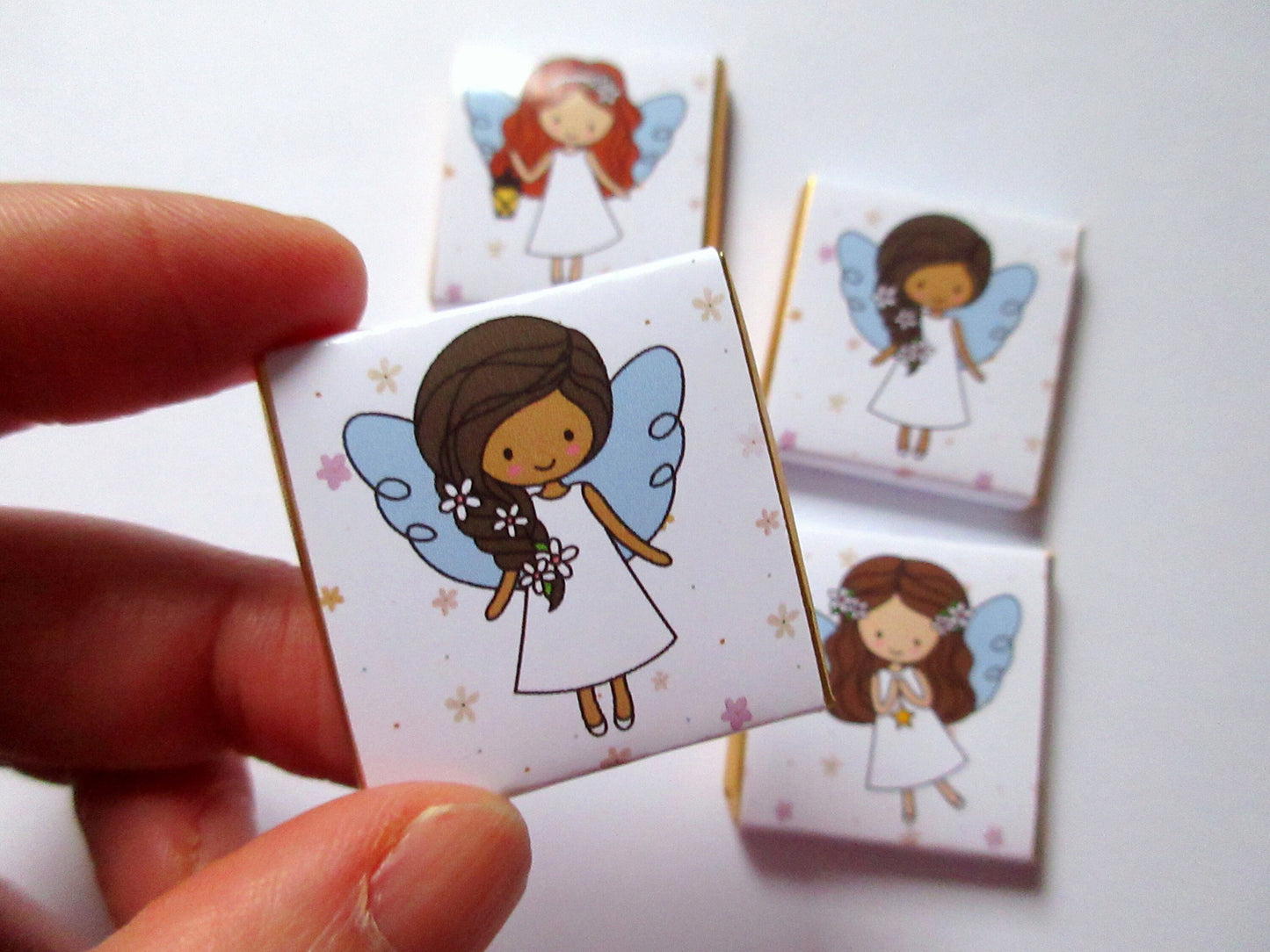 Angel First Communion Chocolate Favours – Personalised Girls’ Treats (Pack of 25)
