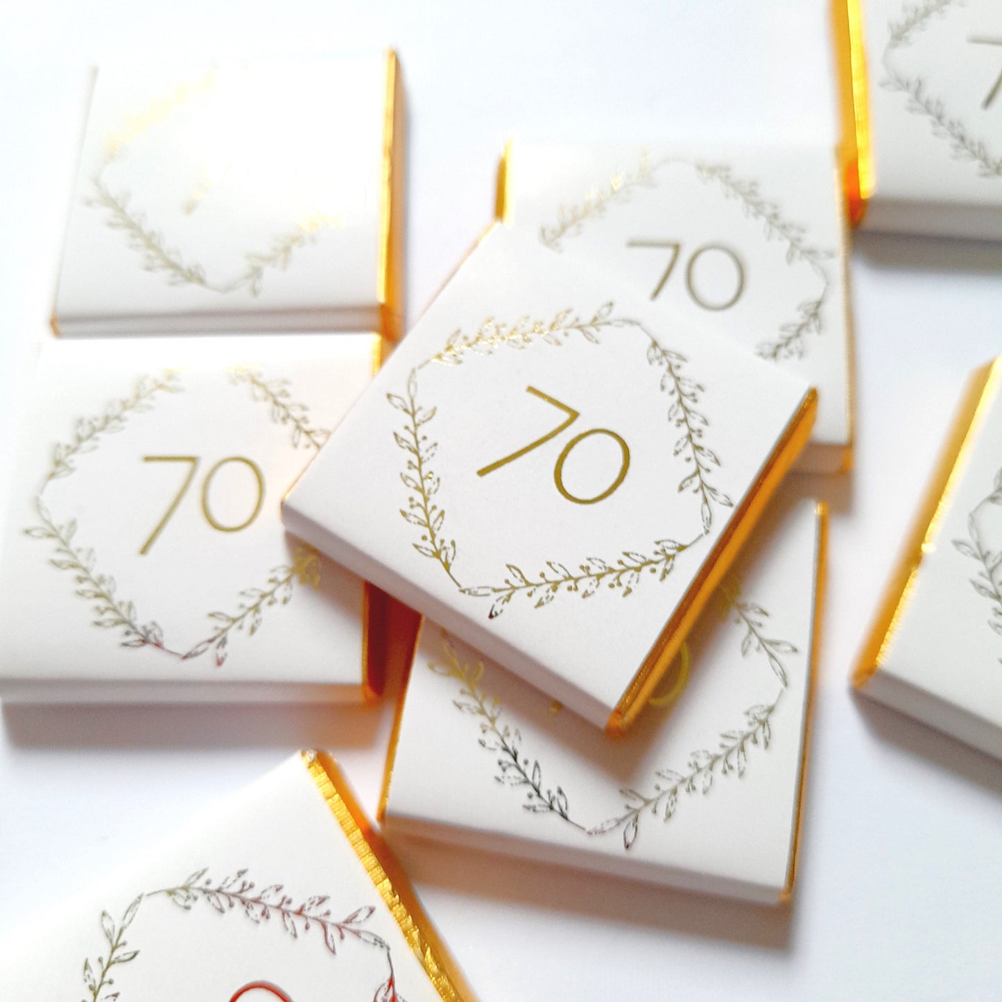 Personalised Birthday Favours – Milestone Party Chocolates (Pack of 25)