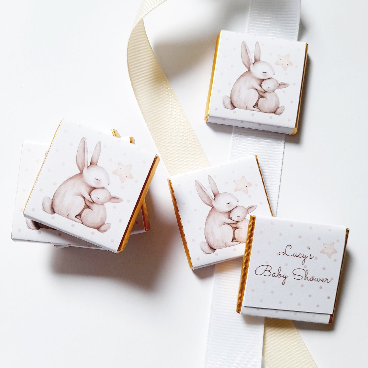 Mama Bunny Chocolate Favours – Personalised (Pack of 25)