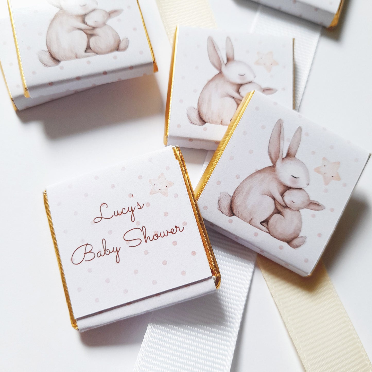 Mama Bunny Chocolate Favours – Personalised (Pack of 25)