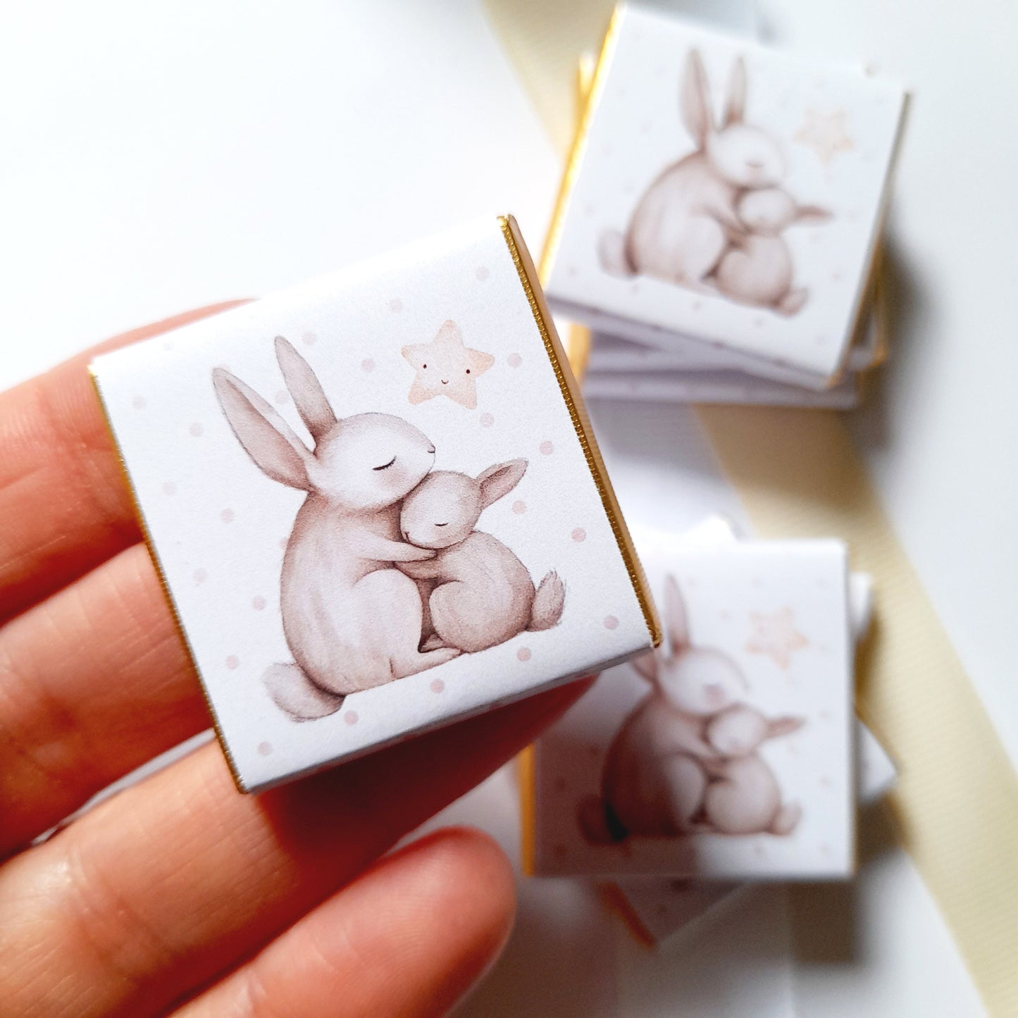 Mama Bunny Chocolate Favours – Personalised (Pack of 25)