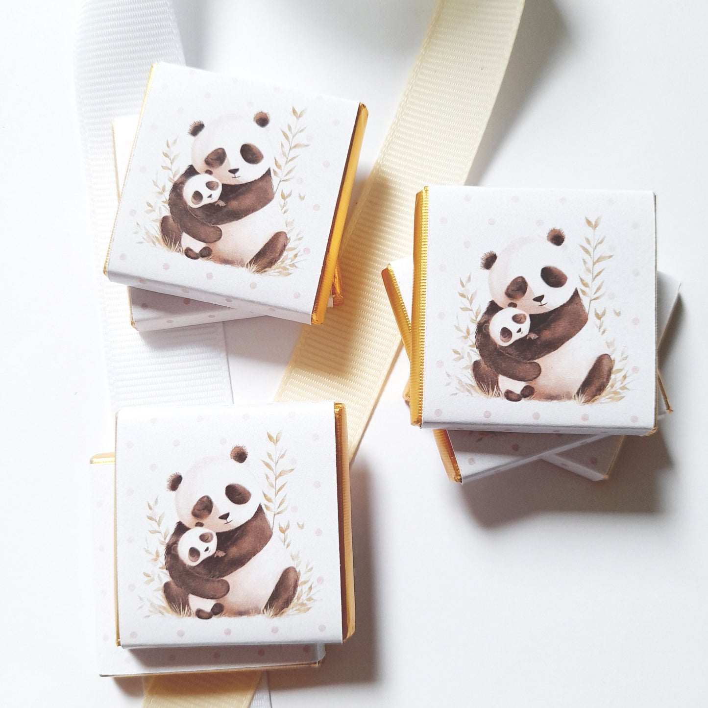 Mama Panda Baby Shower Chocolate Favours (Pack of 25)