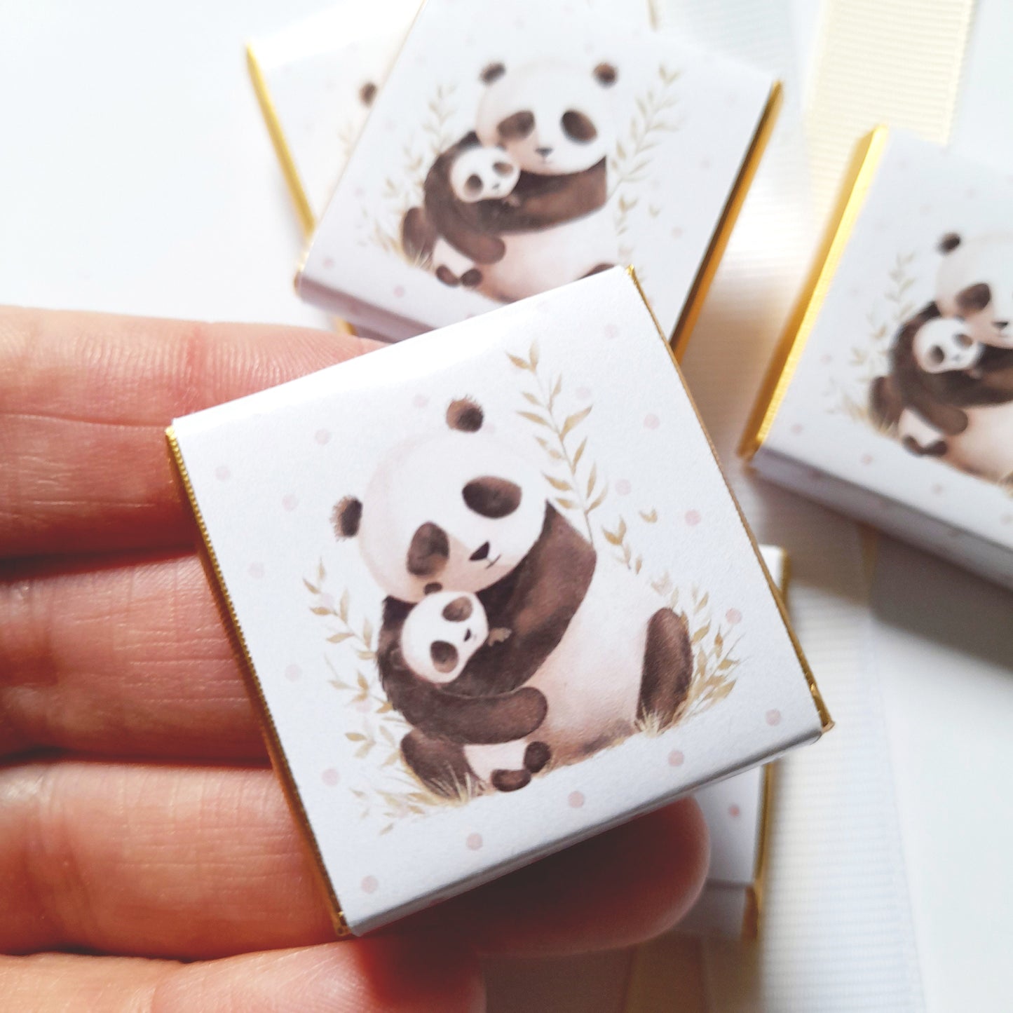 Mama Panda Baby Shower Chocolate Favours (Pack of 25)