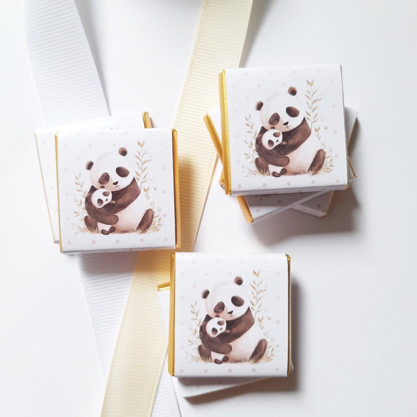 Mama Panda Baby Shower Chocolate Favours (Pack of 25)