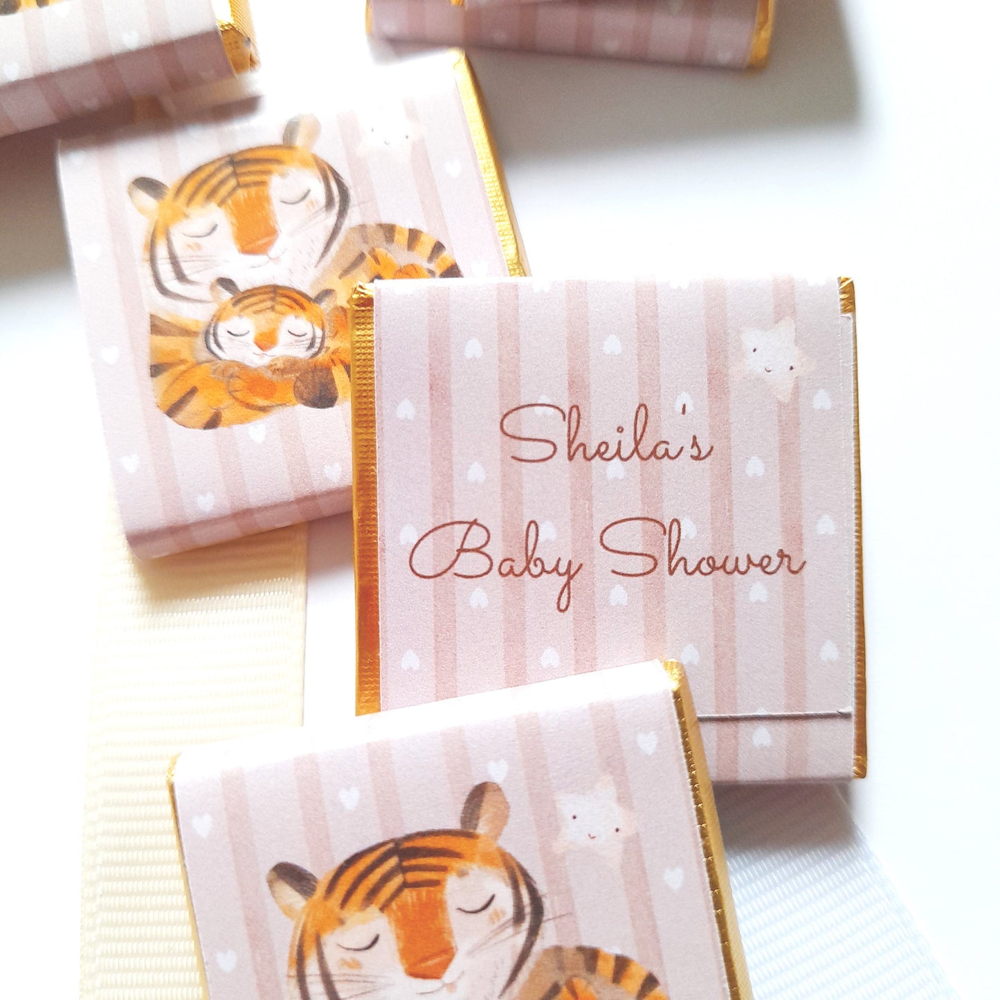 Mama Tiger Baby Shower Chocolate Favours (25 Pack)