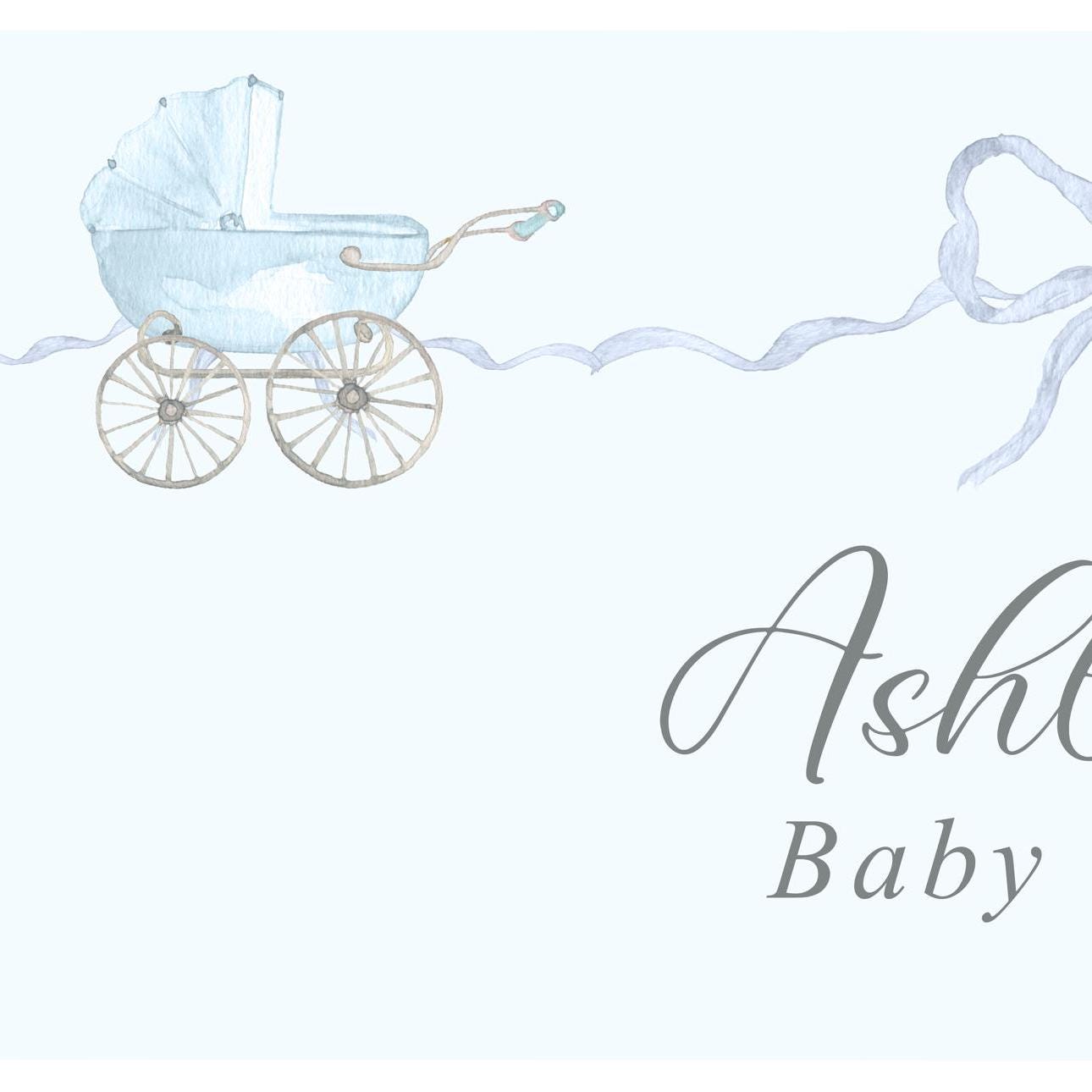 Custom Boy Baby Shower Banner