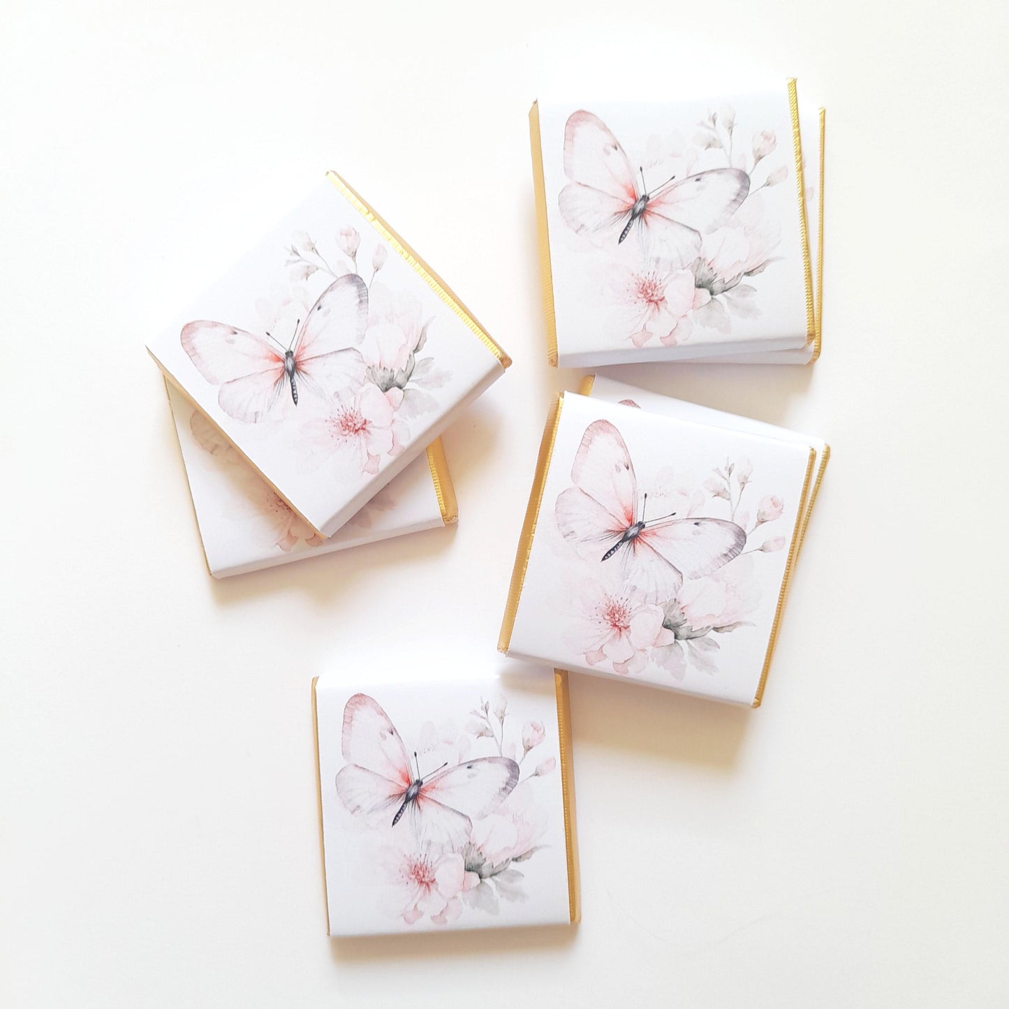 Personalised Butterfly Birthday Favours – Pack of 25 Guest Chocolates