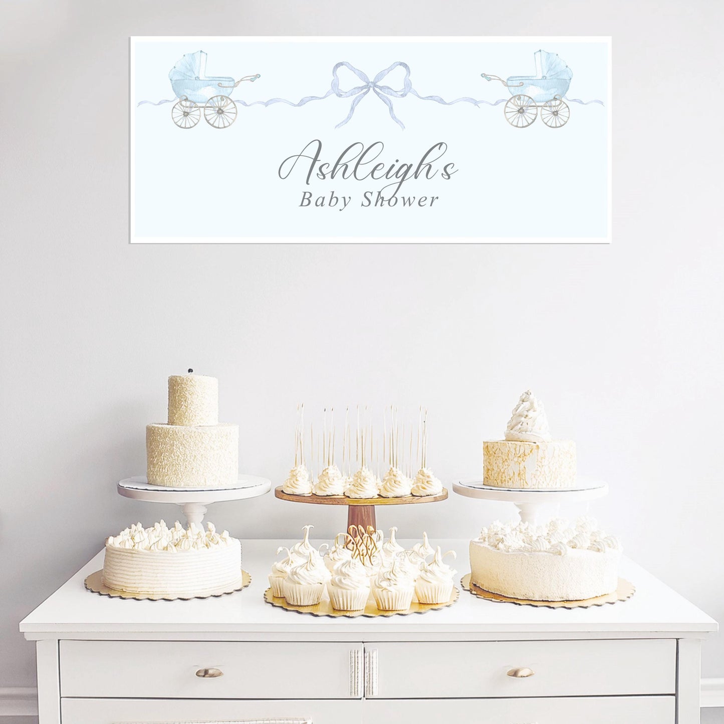 Custom Boy Baby Shower Banner