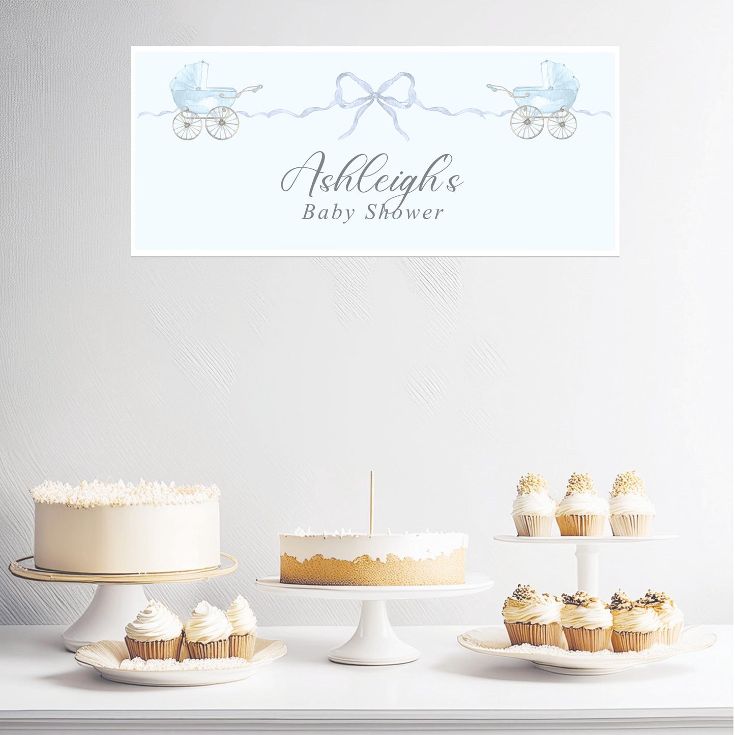 Custom Boy Baby Shower Banner