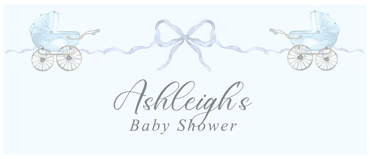 Custom Boy Baby Shower Banner