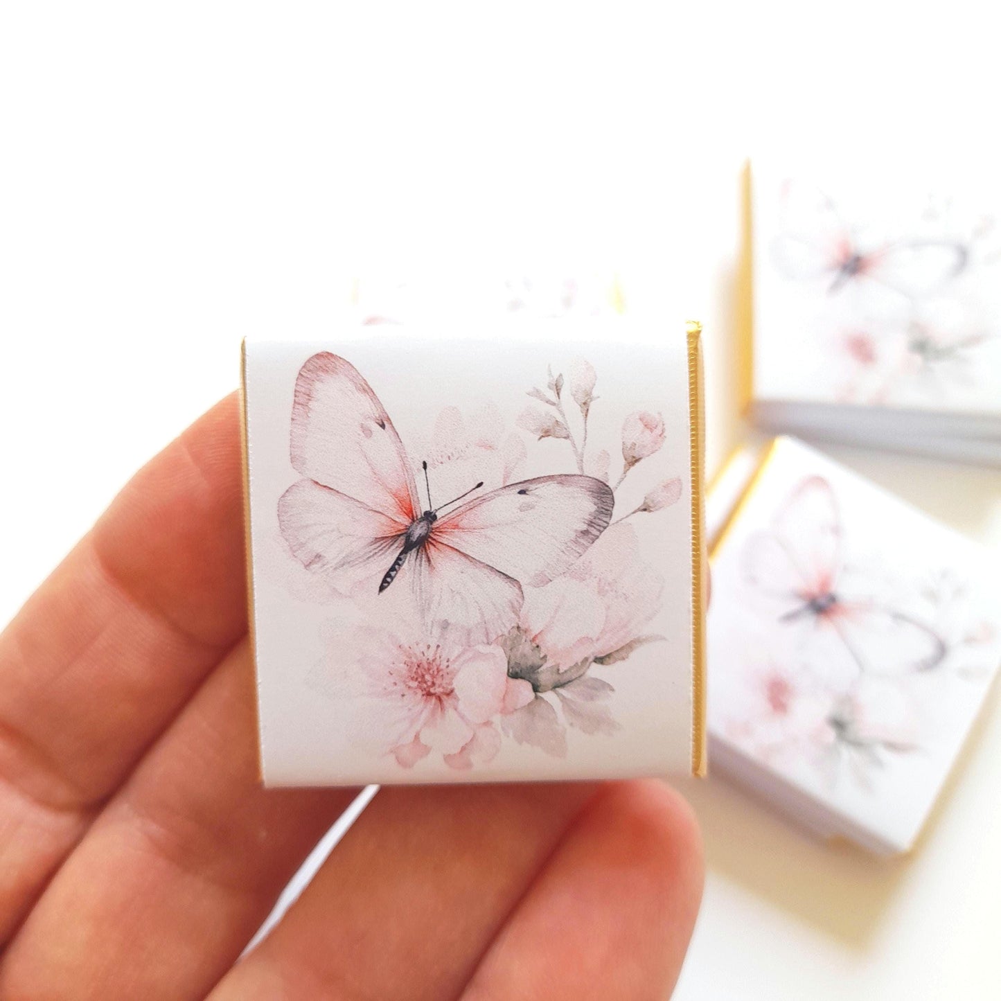 Personalised Butterfly Birthday Favours – Pack of 25 Guest Chocolates