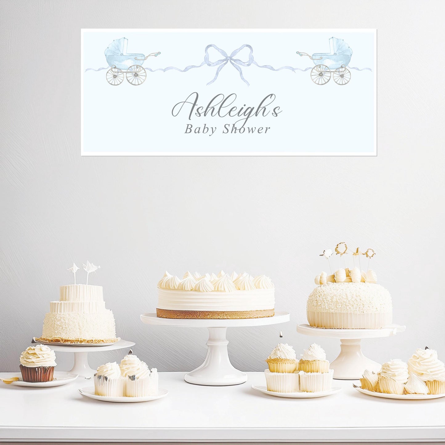 Custom Boy Baby Shower Banner