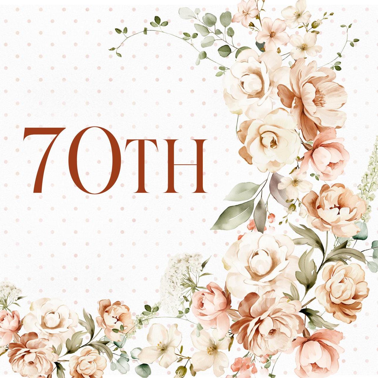 Elegant Milestone Floral Birthday Banner