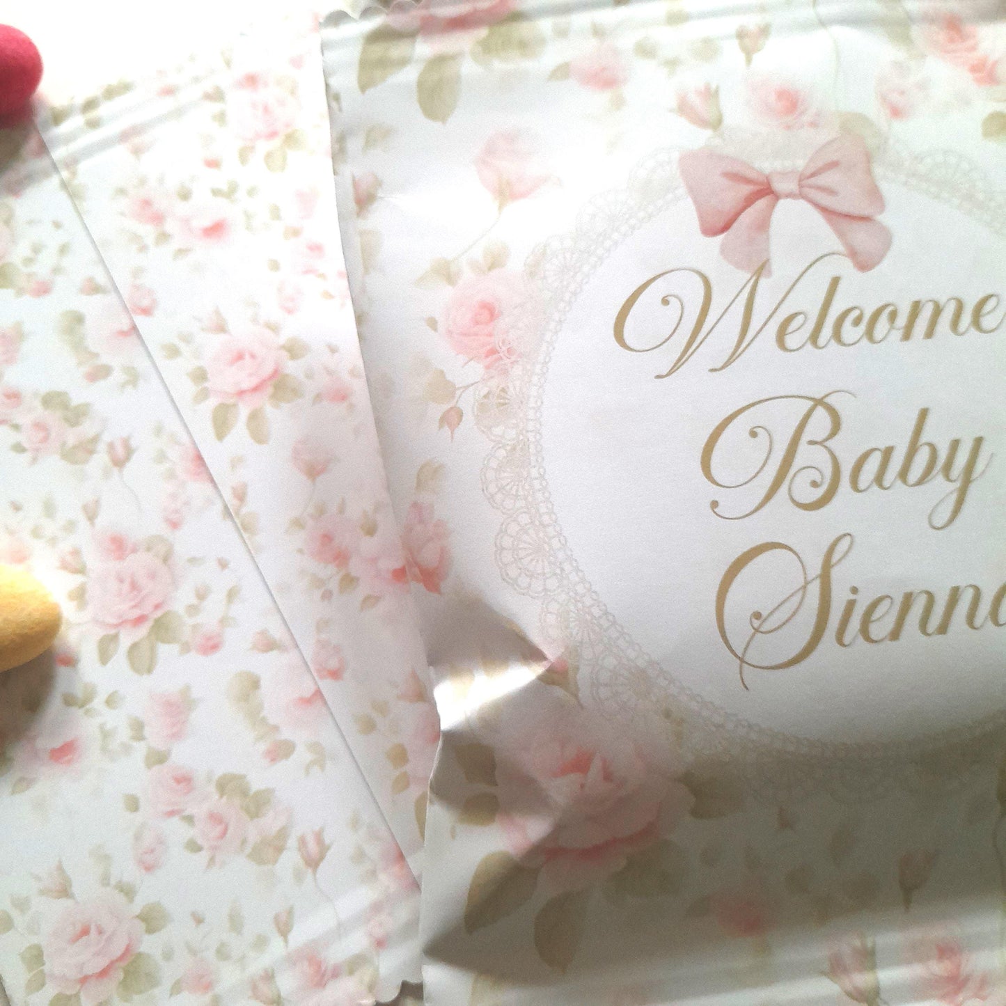 Personalised Welcome Baby Girl Party Bags (Set of 10)