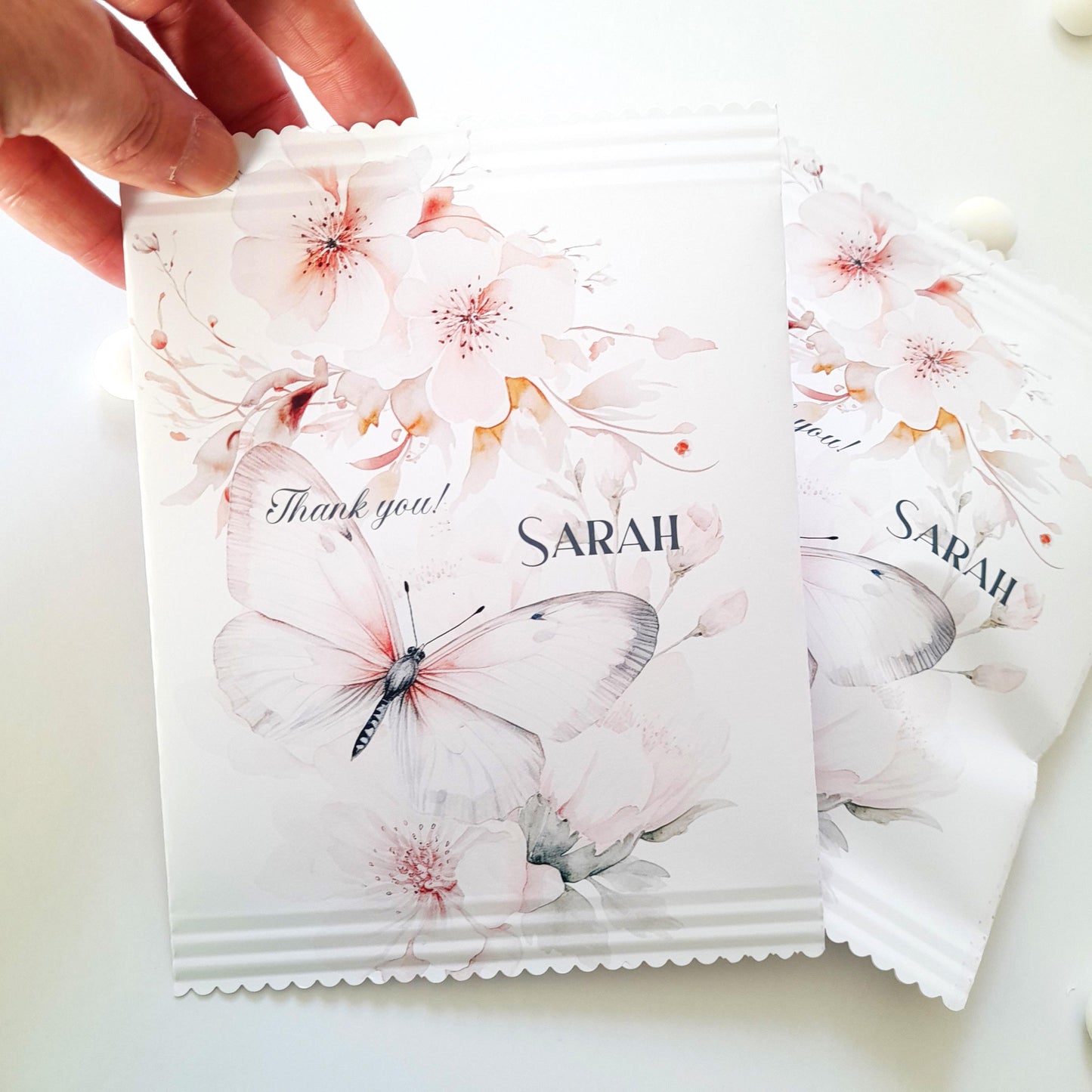 Fluttering Butterfly Party Treat Bags – Personalised (Pack of 10)