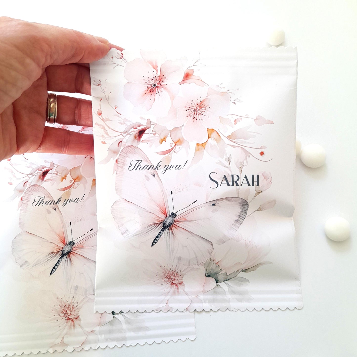 Fluttering Butterfly Party Treat Bags – Personalised (Pack of 10)