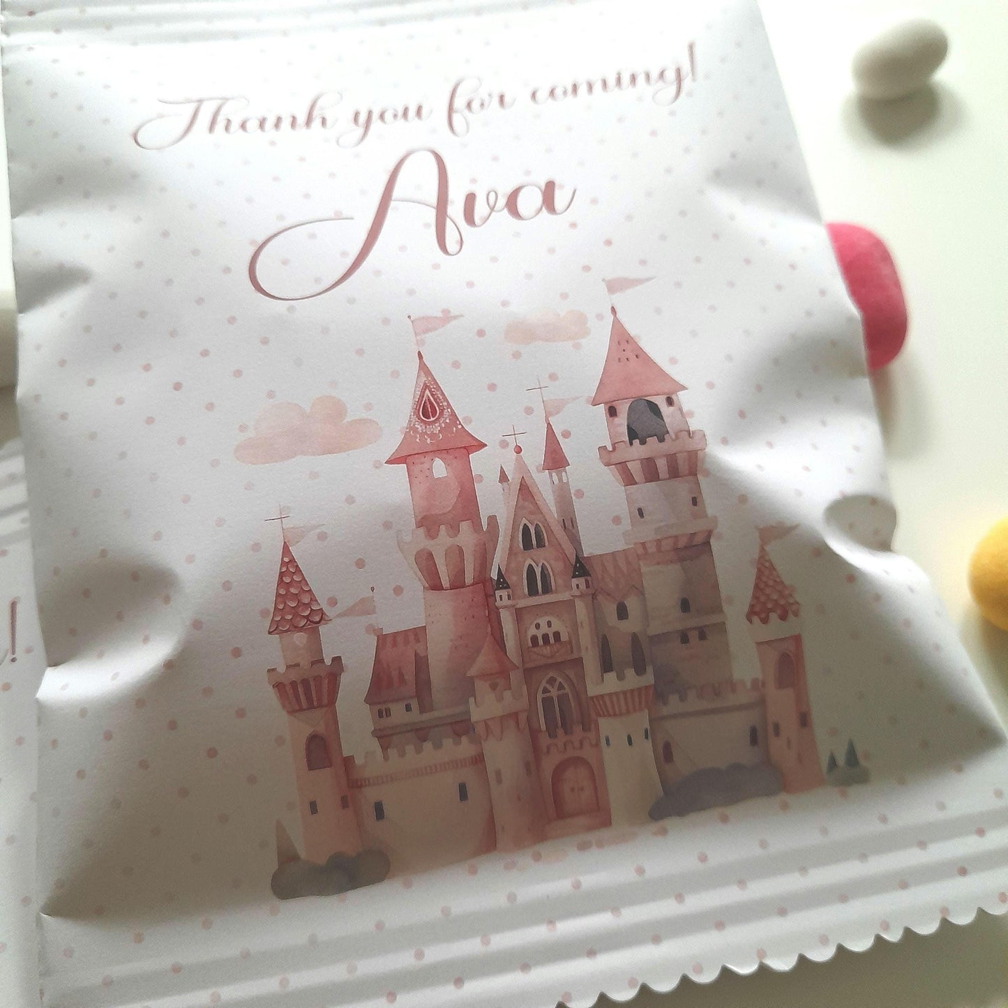 Princess Castle Party Bags – Personalised Birthday Favours (Set of 10)