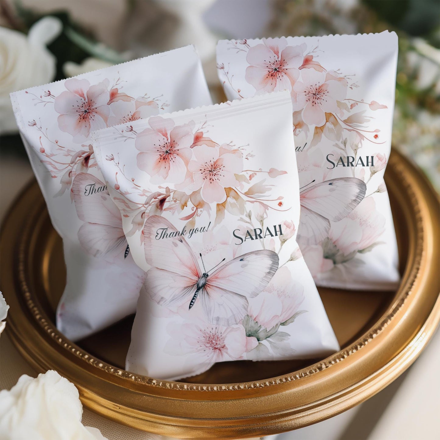 Fluttering Butterfly Party Treat Bags – Personalised (Pack of 10)