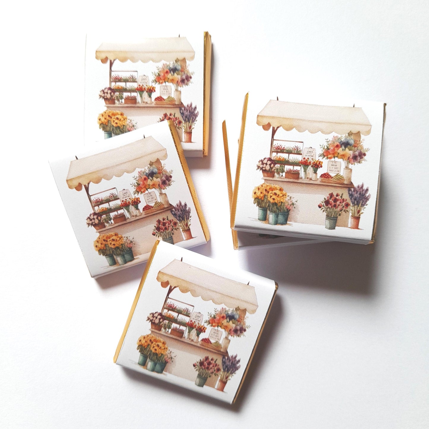 Flower Market Personalised Chocolate Favours (Pack of 25)