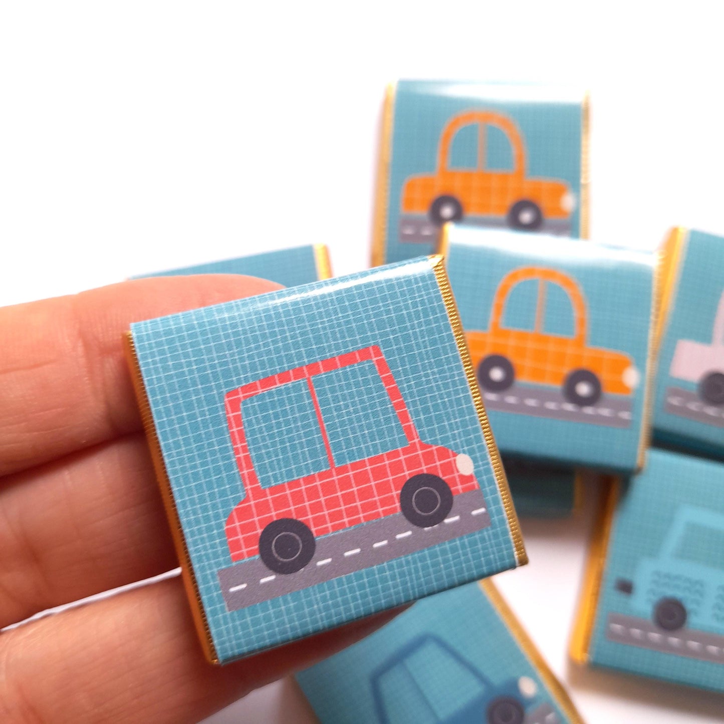 Cars Themed Party Favours – Personalised Birthday Chocolates (Pack of 25)