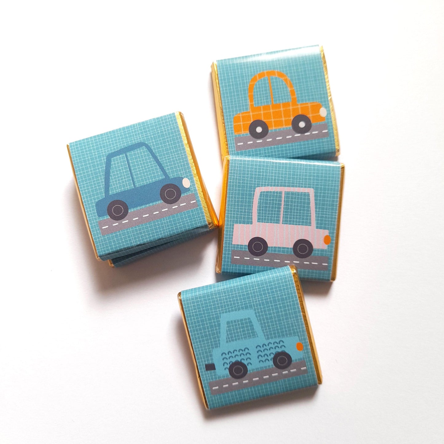 Cars Themed Party Favours – Personalised Birthday Chocolates (Pack of 25)