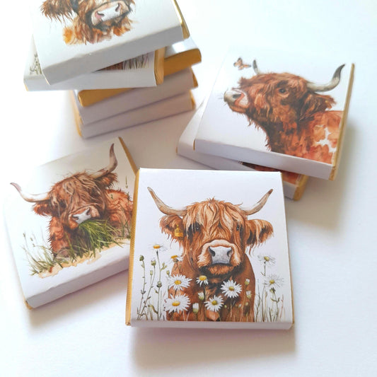 Personalised Highland Cow Chocolate Favours – Rustic Party Treats
Rustic, handmade, and personalised chocolate favours Ideal for weddings, baby showers, and birthdays.