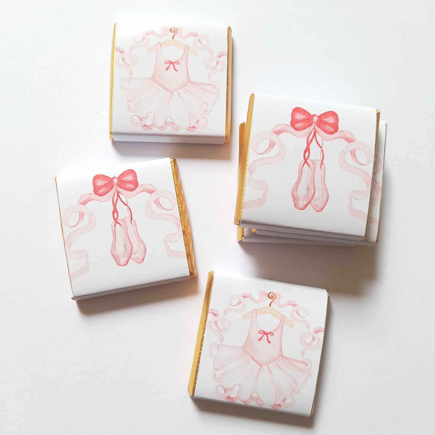 Ballerina Dress & Shoes Chocolate Favours – Pack of 25