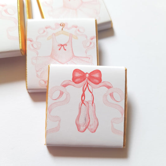 Ballerina Dress & Shoes Chocolate Favours – Pack of 25