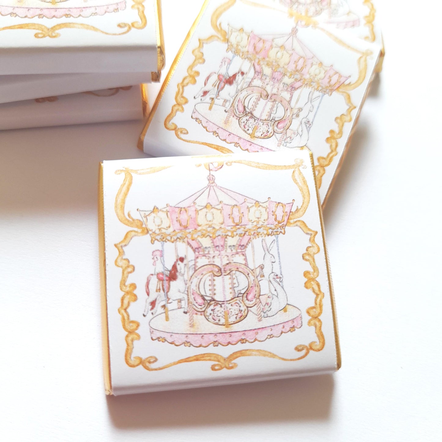 Carousel Chocolate Favours – Personalised Pack of 25