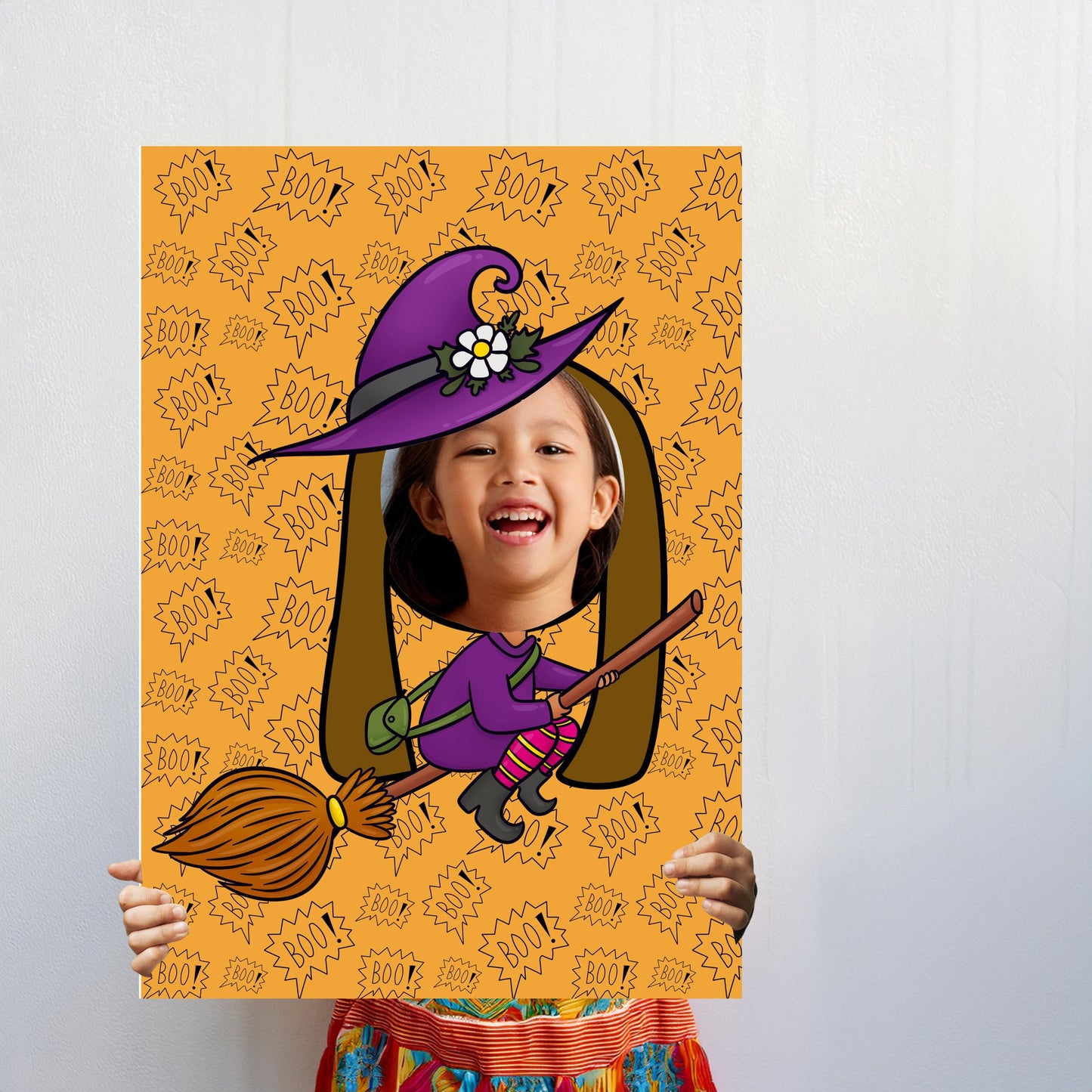 A lightweight, 5 mm foam prop with a face cut-out, designed for Halloween parties and other spooky or magical events.