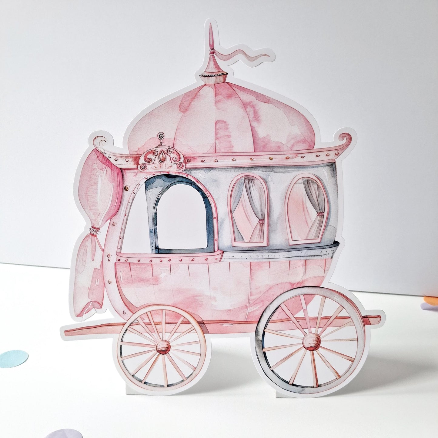Princess Cake Topper Set – Carriage, Unicorn and Figurines