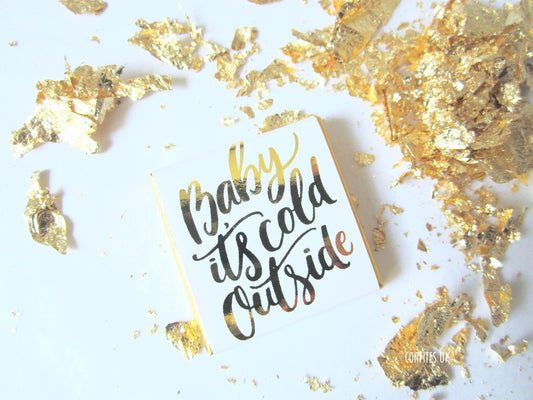 Personalised 'Baby It’s Cold Outside' Chocolates – Pack of 25