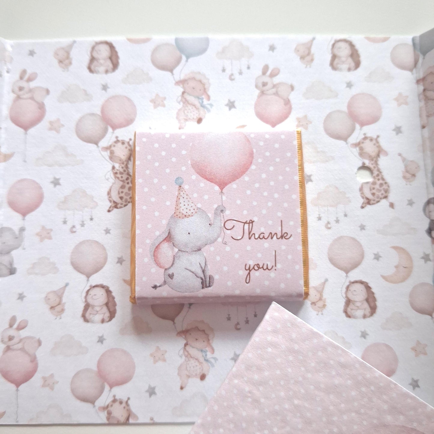 Personalised 1st Birthday Favours for Girls – Chocolate Thank-You Treats