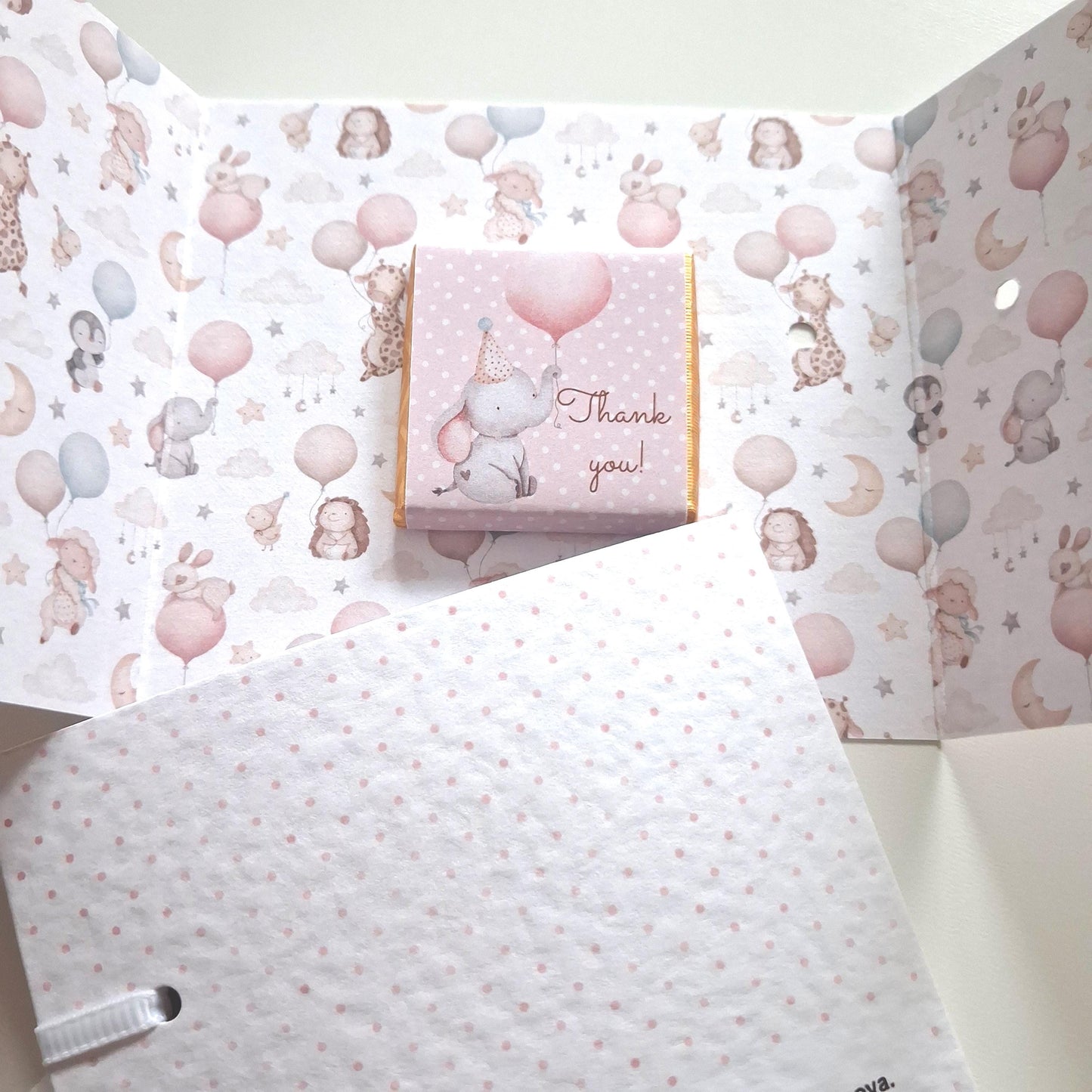 Personalised 1st Birthday Favours for Girls – Chocolate Thank-You Treats