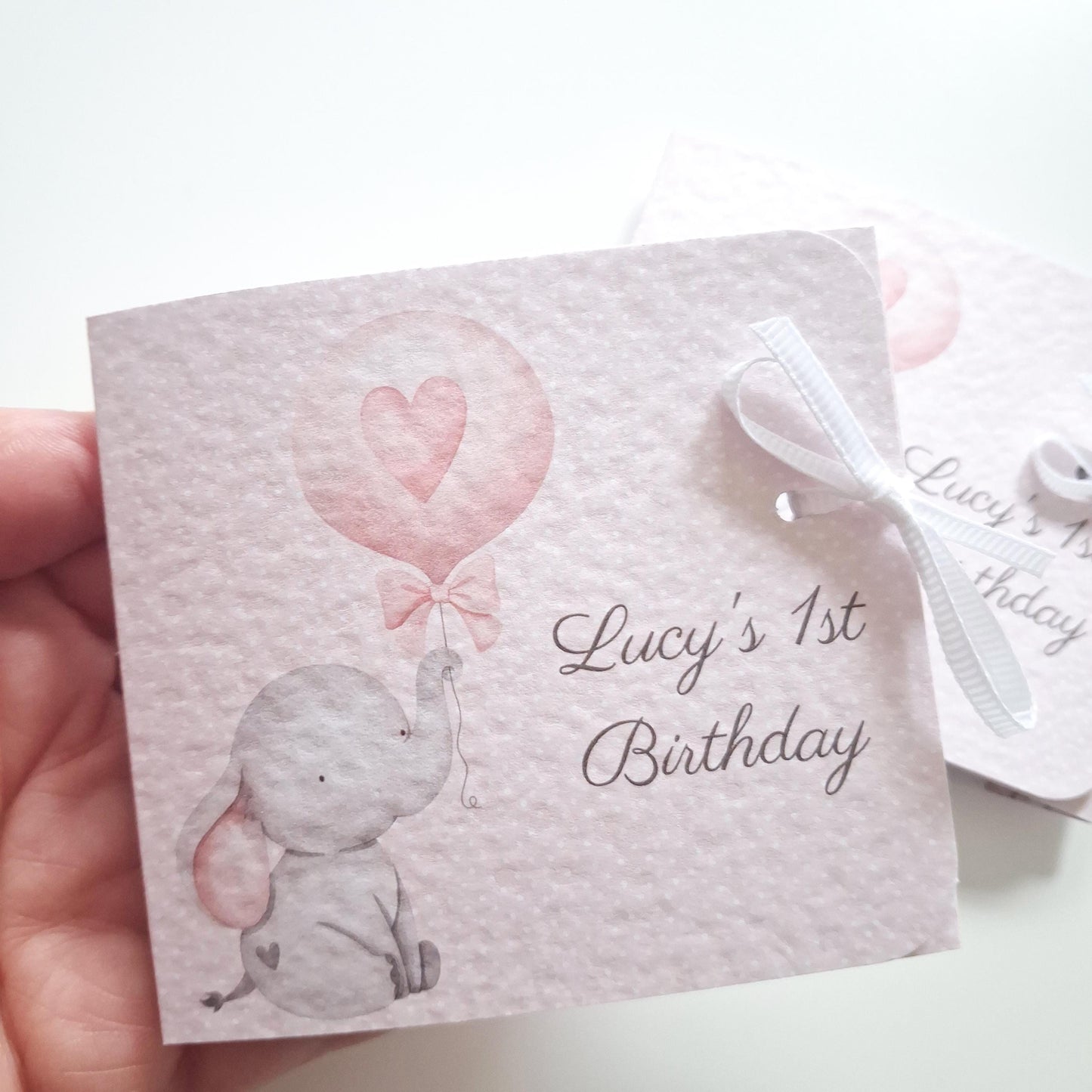 Personalised 1st Birthday Favours for Girls – Chocolate Thank-You Treats