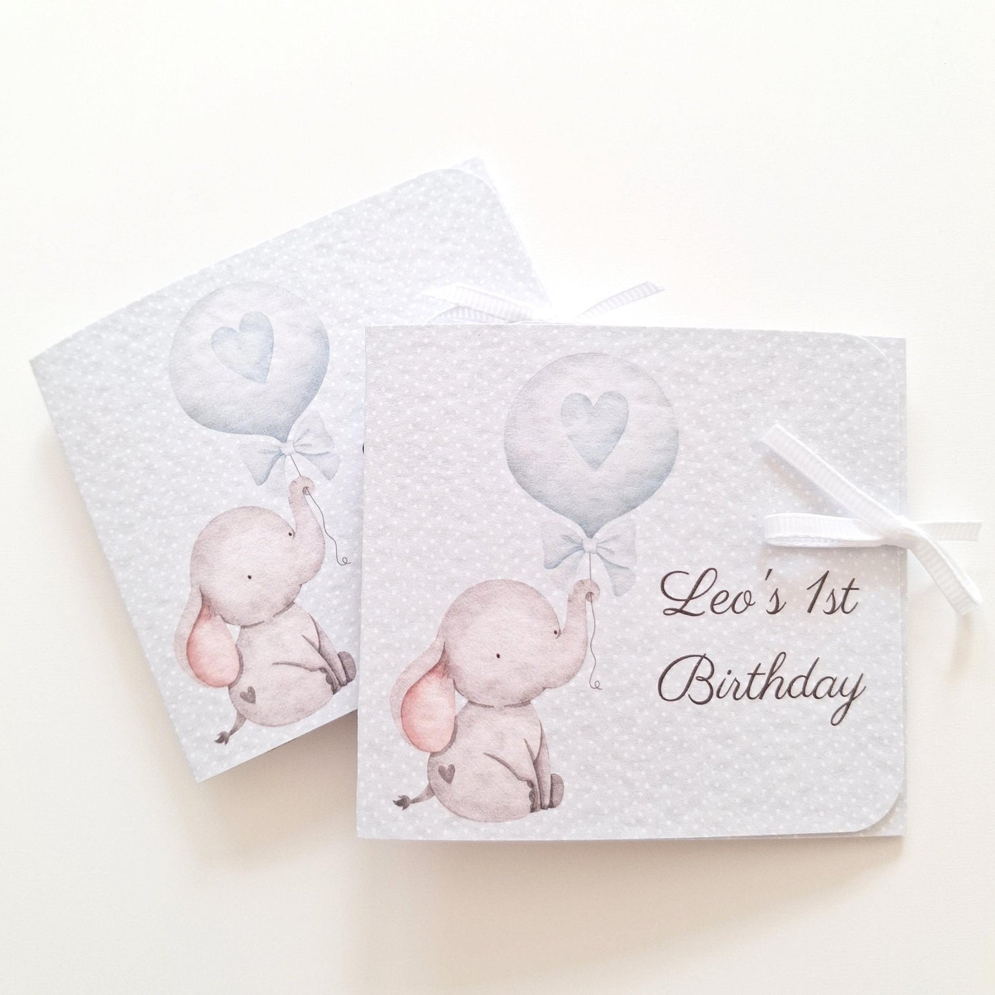 Personalised Baby Elephant 1st Birthday Favours for Boys – Chocolate Treats