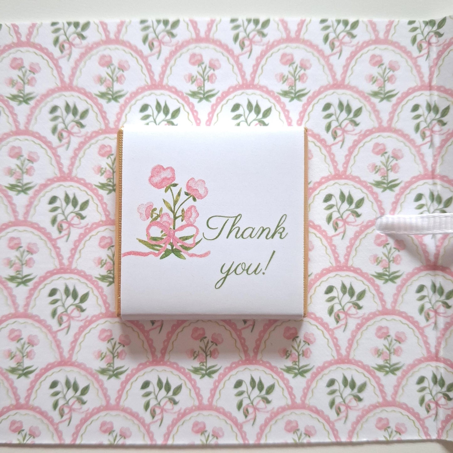 Personalised Pink Floral Milestone Birthday Favours – Chocolate Thank-You Treats
