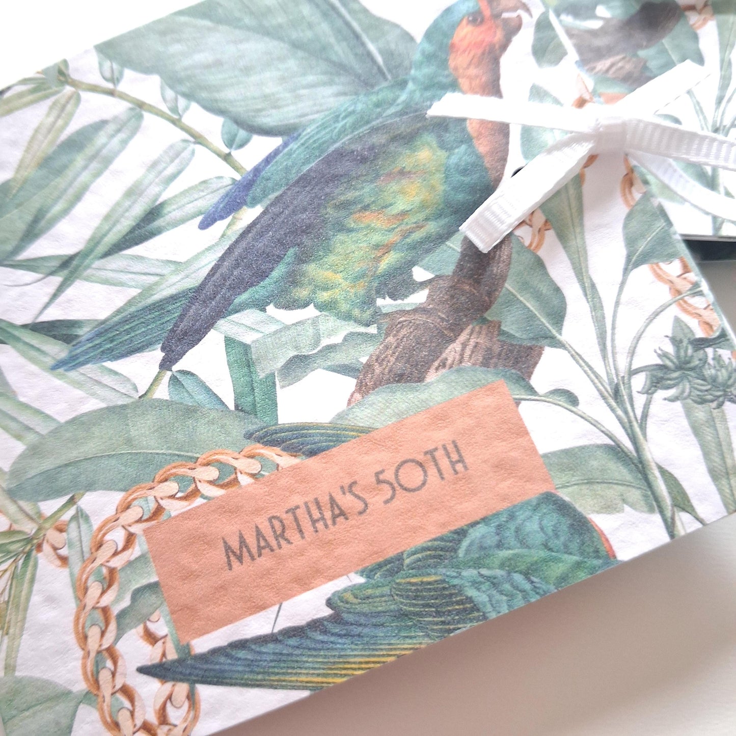 Personalised Tropical Birthday Favours – Chocolate Thank-You Treats