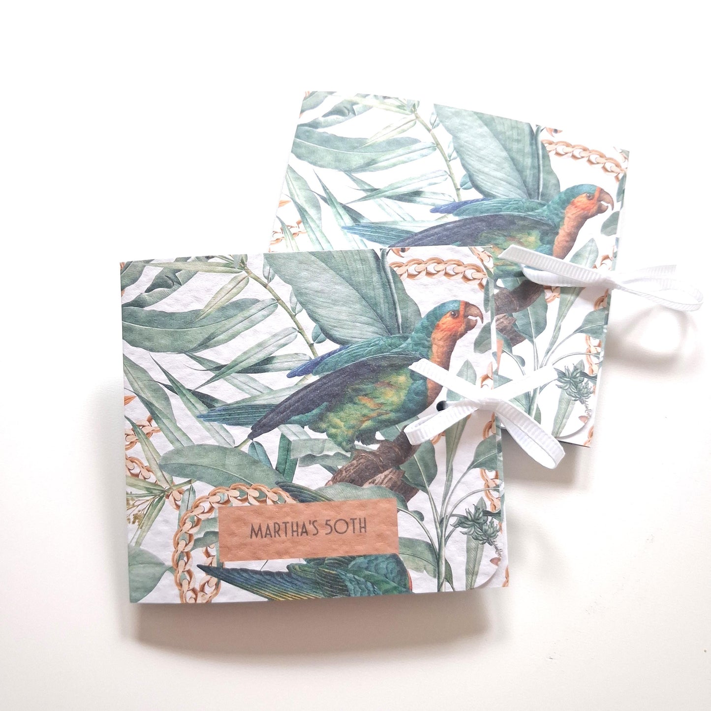 Personalised Tropical Birthday Favours – Chocolate Thank-You Treats