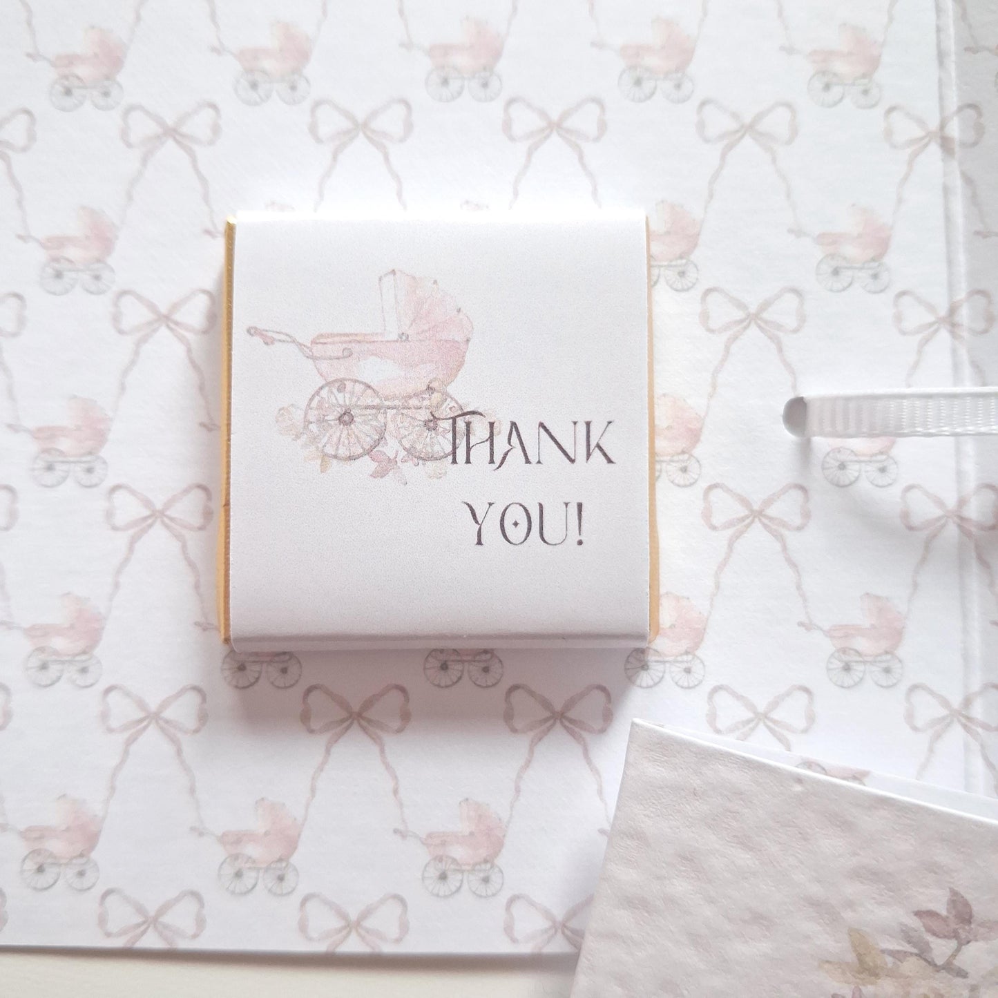 Personalised Baby Shower Favours for Girls – Pink Chocolate Thank-You Treats