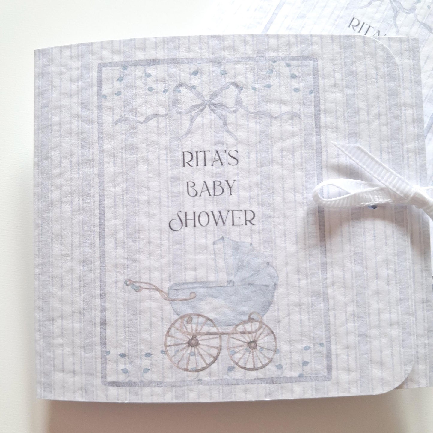 Personalised Baby Shower Favours for Boys – Soft Blue Chocolate Thank-You Treats
