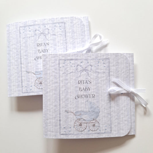 Personalised Baby Shower Favours for Boys – Soft Blue Chocolate Thank-You Treats