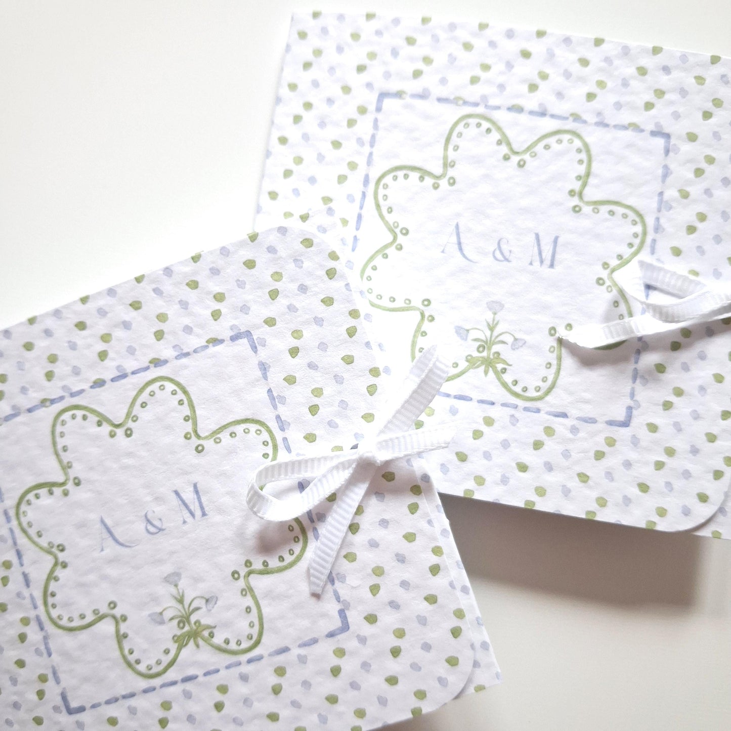 Custom Wedding Favours with Chocolate – Blue and Green Design